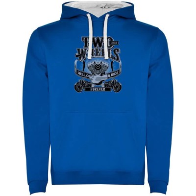суичър,мъжки,пуловери,kruskis,two,wheels,two,colour,hoodie,blue,(royal,blue,white)