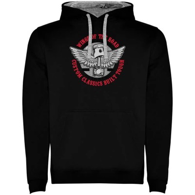 суичър,мъжки,пуловери,kruskis,wings,of,road,two,colour,hoodie,black,grey,(black)