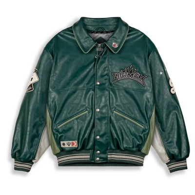яке,мъжки,якета,grimey,deeper,leather,jacket,green