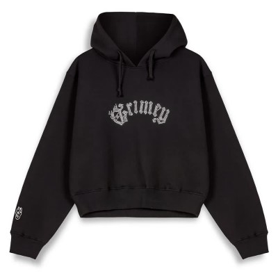 суичър,дамски,блузи,grimey,saoirse,cropped,hoodie,black