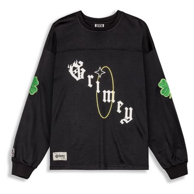 тениска,мъжки,тениски,grimey,saoirse,mesh,long,sleeve,t,shirt,black