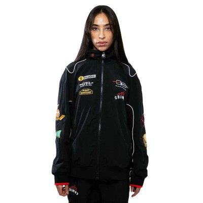 блуза,мъжки,пуловери,grimey,the,lower,depths,full,zip,sweatshirt,black