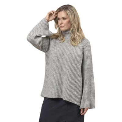 блуза,дамски,пуловери,дамски,плетени,дрехи,sea,ranch,hella,sweater,grey,melange,(grey)