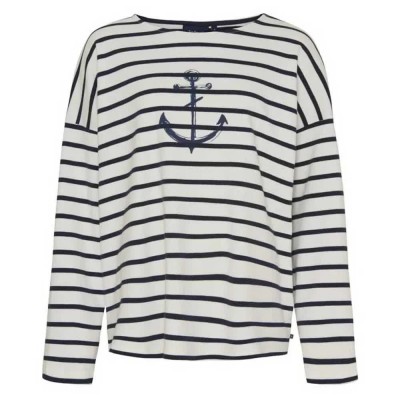 тениска,дамски,тениски,sea,ranch,nessie,print,long,sleeve,t,shirt,pearl,sr,navy,(white)