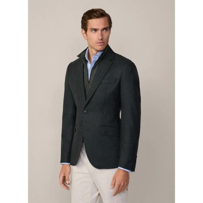 сако,мъжки,сака,hackett,birdseye,blazer,green,black,(dark,green)