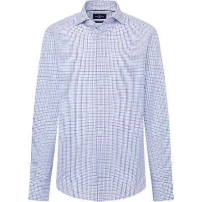 риза,с,дълъг,ръкав,дамски,ризи,мъжки,ризи,hackett,class,twill,tattersal,long,sleeve,shirt,blue,(blue)