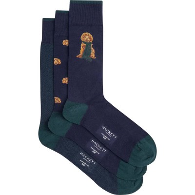 чорапи,мъжки,чорапи,hackett,harry,socks,3,pairs,navy,(blue)