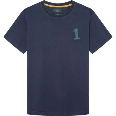 тениска,мъжки,тениски,hackett,heritage,number,short,sleeve,t,shirt,blue