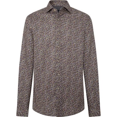 риза,с,дълъг,ръкав,мъжки,ризи,hackett,winter,floral,long,sleeve,shirt,brown