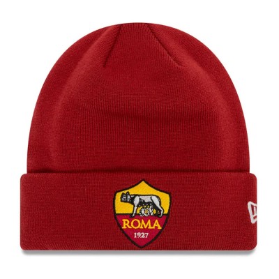 шапка,всички,шапки,new,era,core,cuff,associazione,sportiva,roma,beanie,dark,red,(red)