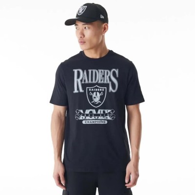 тениска,мъжки,тениски,дамски,тениски,new,era,nfl,champs,graphic,table,las,vegas,raiders,short,sleeve,t,shirt,black,(black)