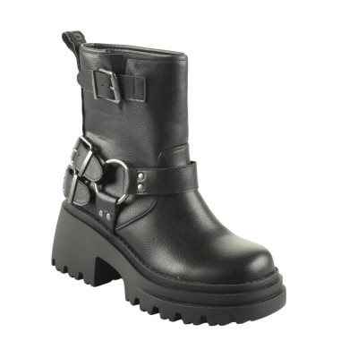 обувки,дамски,боти,дамски,високи,обувки,за,ходене,buffalo,bravr,biker,lo,boots,black
