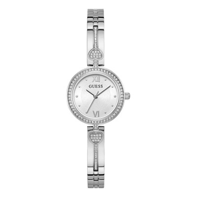 часовник,часовници,guess,lovey,watch,silver