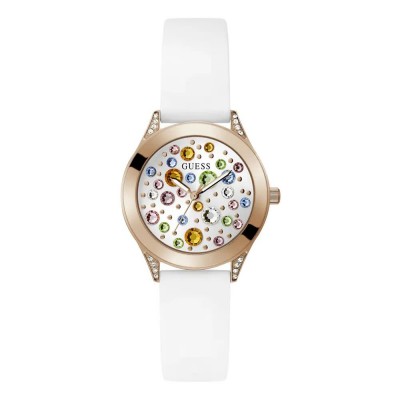часовник,часовници,guess,mini,wonderlust,woman,watch,golden,(white)