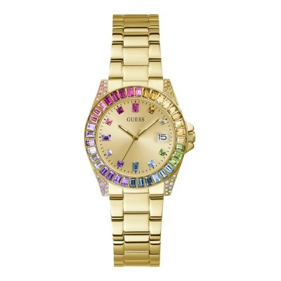 часовник,часовници,guess,opaline,woman,watch,golden,(golden)