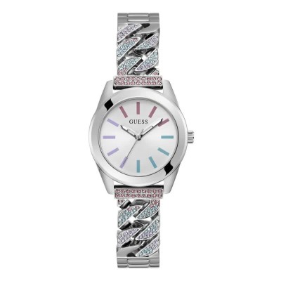 часовник,часовници,guess,serena,watch,silver