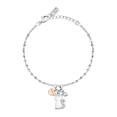 бижутерия,le,petite,story,charms,story,kitty,bracelet,silver,(white)