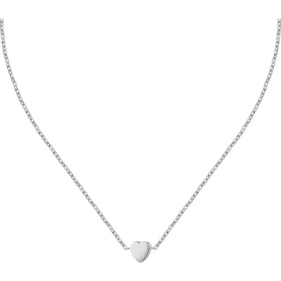 бижутерия,le,petite,story,love,steel,heart,necklace,silver,(silver)