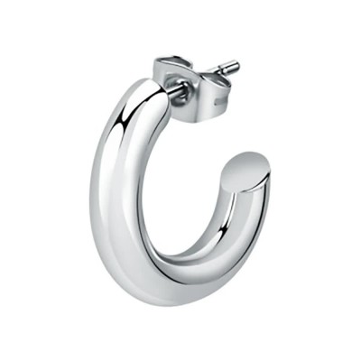 бижутерия,le,petite,story,steel,post,c,hoop,15,mm,earrings,silver,(silver)