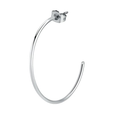 бижутерия,le,petite,story,steel,post,c,hoop,50,mm,earrings,silver