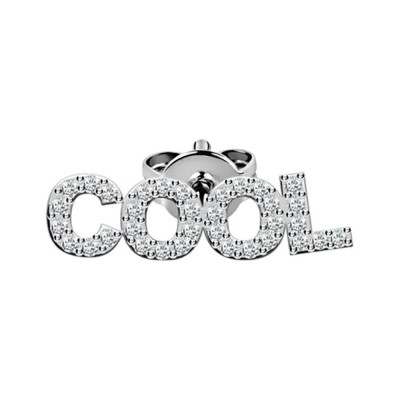 бижутерия,le,petite,story,stud,cool,earrings,silver