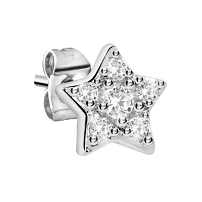 бижутерия,le,petite,story,stud,star,earrings,silver,(white)