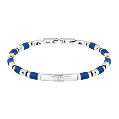 бижутерия,maserati,iconic,agate,19,3,cm,bracelet,silver