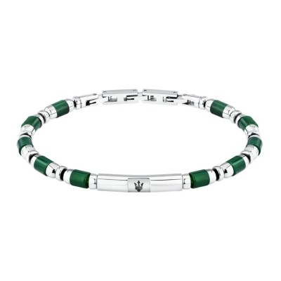 бижутерия,maserati,iconic,gr.,agateip,.,18.5,3,cm,bracelet,silver