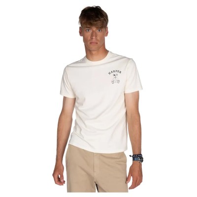 тениска,мъжки,тениски,harper,&,neyer,arthur,short,sleeve,t,shirt,white,(raw)
