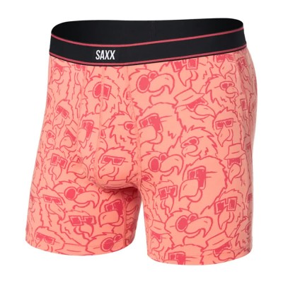 боксерки,мъжко,бельо,saxx,underwear,daytripper,brief,fly,boxers,pink,(parrot,party,fusion,coral)