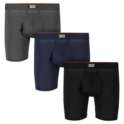 боксерки,мъжко,бельо,saxx,underwear,multi,sport,mesh,brief,fly,boxers,3,units,multicolor