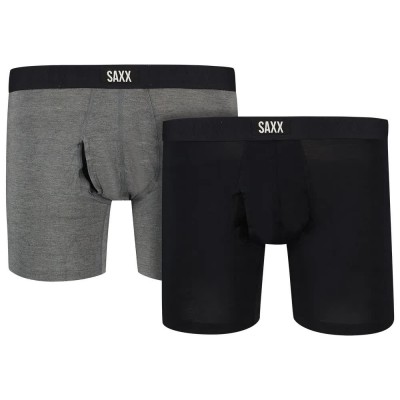 боксерки,мъжко,бельо,saxx,underwear,vibe,xtra,brief,fly,boxers,2,units,black,grey,(black,dark,grey,heather)