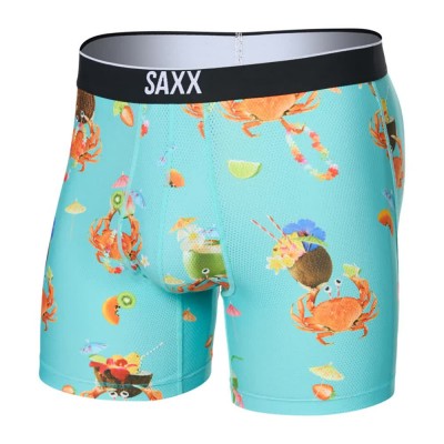 боксерки,мъжко,бельо,saxx,underwear,volt,breathable,mesh,brief,boxers,crab,cocktail,turquoise,(green)