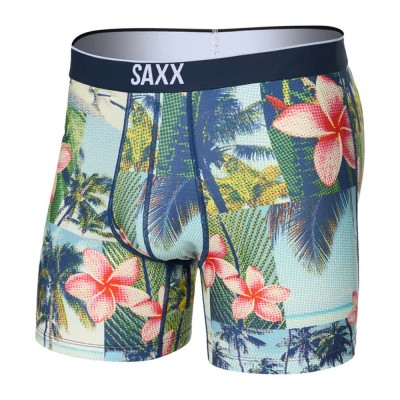 боксерки,мъжко,бельо,saxx,underwear,volt,breathable,mesh,brief,boxers,halftone,tropics,multi,(blue)
