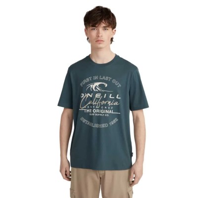 тениска,мъжки,тениски,o´neill,cali,wave,short,sleeve,t,shirt,alma,steel,(blue)