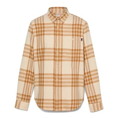 карирана,риза,мъжки,ризи,timberland,midweight,flannel,check,long,sleeve,shirt,angora,yd,(orange)