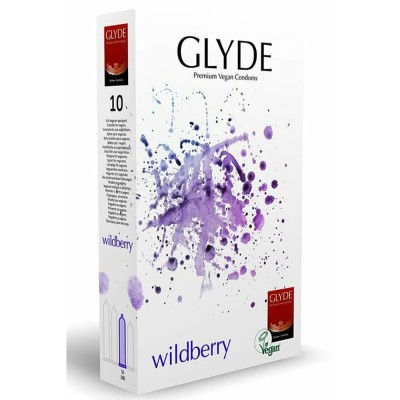 хигиена,тяло,glyde,ultra,wildberry,condoms,10,units,clear,(transparent)