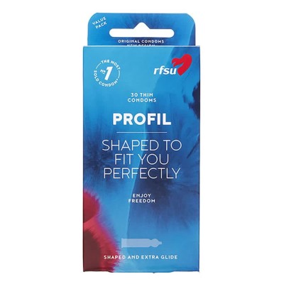 хигиена,тяло,rfsu,profil,condoms,10,units,blue,(transparent)
