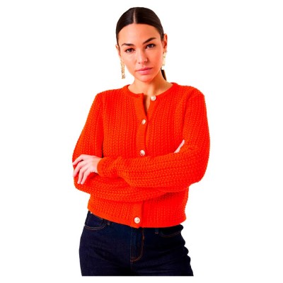 жилетка,дамски,пуловери,дамски,плетени,дрехи,garcia,ge40100,cardigan,orange