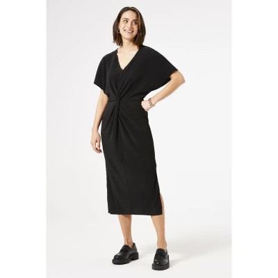 рокля,дамски,поли,и,рокли,garcia,s40083,short,sleeve,midi,dress,black