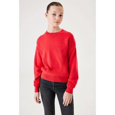 блуза,детски,блузи,garcia,t42642,sweater,rococco,red,(red)