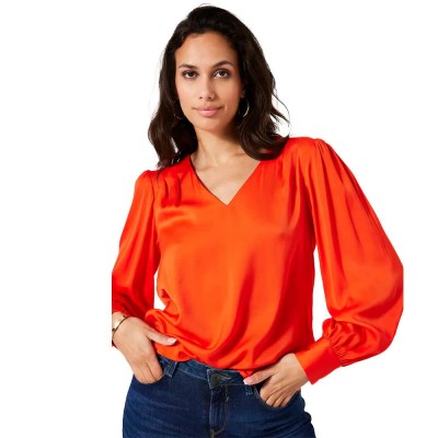 риза,с,дълъг,ръкав,дамски,блузи,дамски,ризи,garcia,u40031,long,sleeve,shirt,orange,(flame,scarlet)