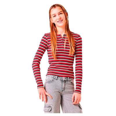 тениска,детски,тениски,garcia,v42602,long,sleeve,t,shirt,red,(rumba,red)