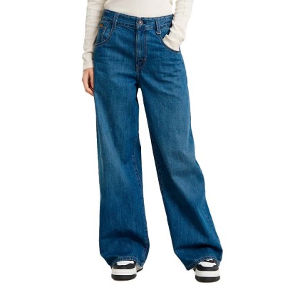 дънки,дамски,панталони,g,star,skater,high,loose,jeans,blue