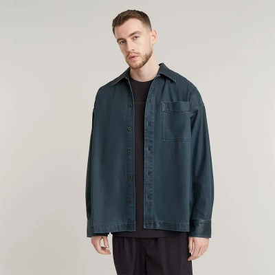 мъжки,якета,g,star,boxy,fit,overshirt,blue,(worn,in,night,ocean,gd,cobler)
