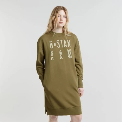 рокля,дамски,поли,и,рокли,g,star,chroma,long,sleeve,dress,green,(antic,green)