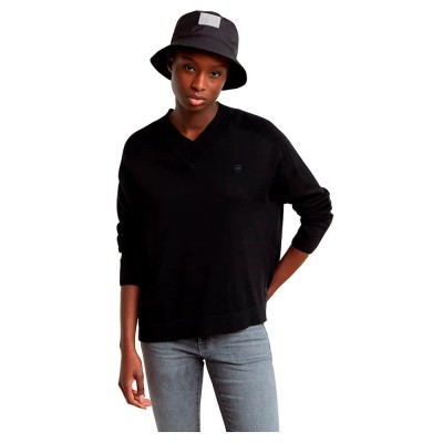 блуза,дамски,пуловери,дамски,плетени,дрехи,g,star,d25225,d847,v,neck,sweater,black