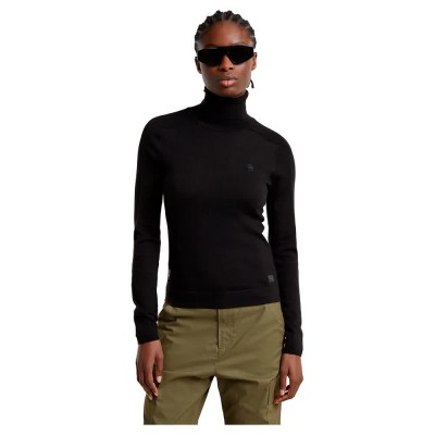 блуза,дамски,пуловери,дамски,плетени,дрехи,g,star,d25510,d847,high,neck,sweater,dark,black,(black)