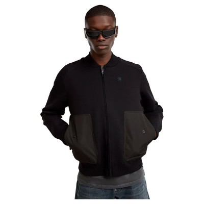 блуза,мъжки,пуловери,g,star,engineered,mix,full,zip,sweater,black
