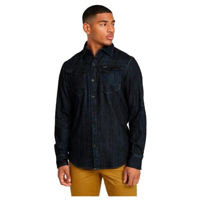 риза,с,дълъг,ръкав,мъжки,ризи,g,star,arc,3d,long,sleeve,shirt,blue,(rinsed)